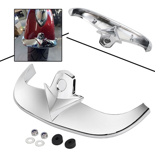 Chrome front fender - front,
